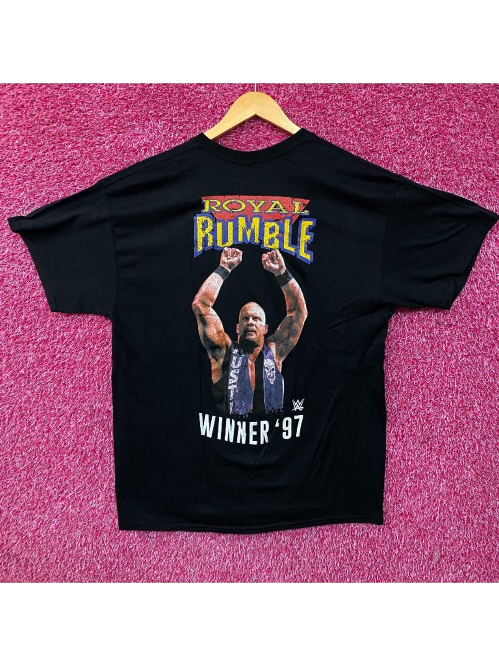 WWE "Stone Cold" Steve Austin 1997 Royal Rumble Winner Graphic T-Shirt XL